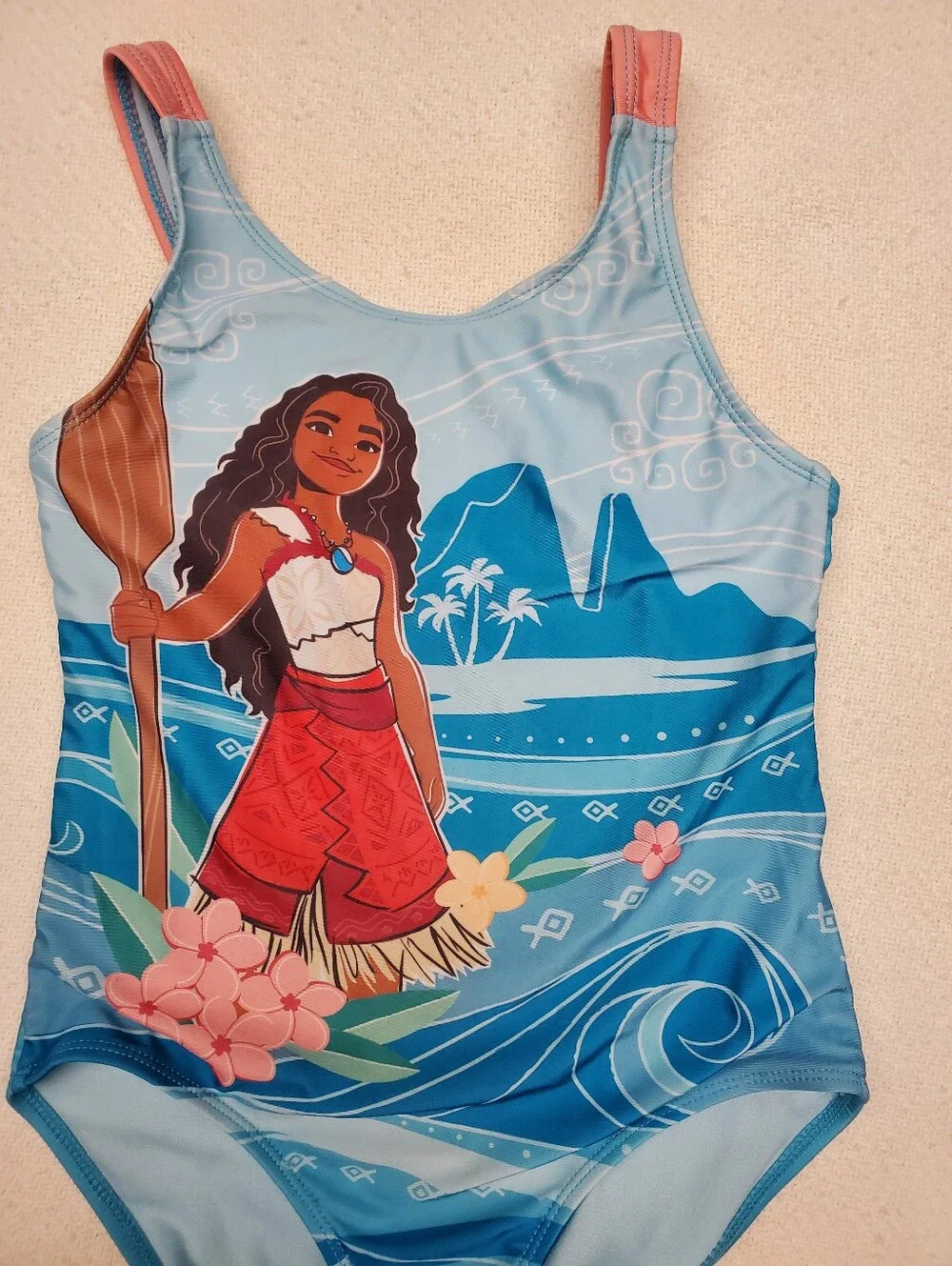 Disney Moana Bundle -  Swimsuit Sz 7/8 + Moana Plush Bundle 🌺
